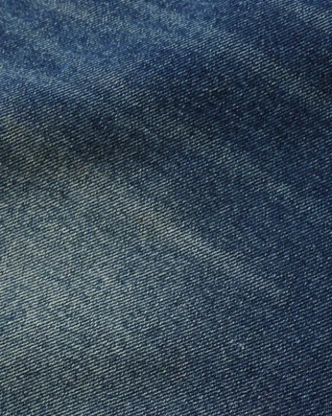 Baggy Denim Jeans, Distressed Indigo