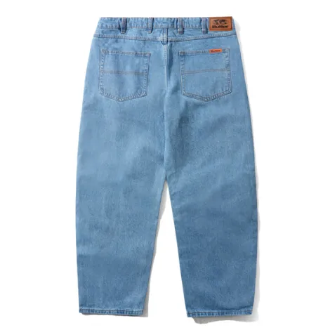 Baggy Denim Jeans, Washed Indigo