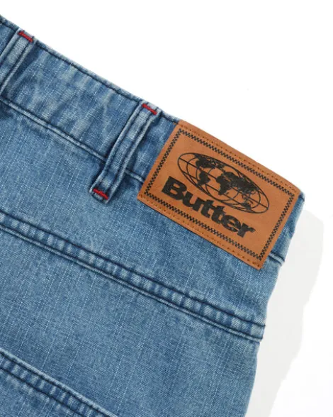 Blotch Denim Jeans, Streaky Blue