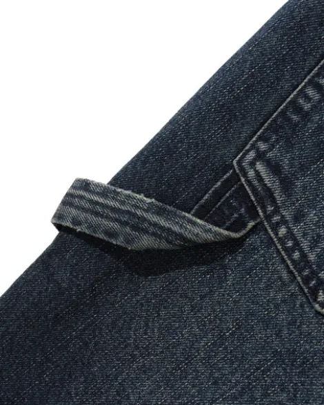 Carpenter Denim Shorts, Slub Dark Indigo