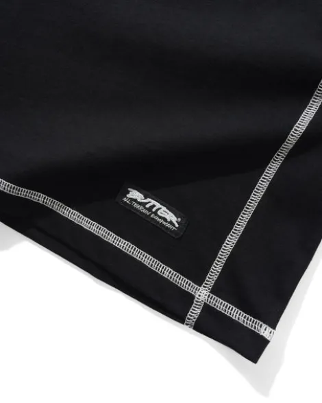 Cliff Contrast Tee, Black