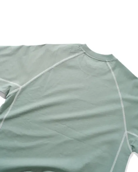 Cliff Contrast Tee, Dull Mint