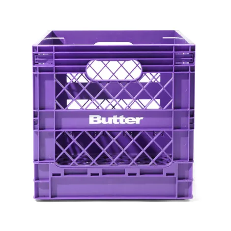 Collapsable Record Crate, Purple
