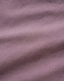 Contrast Stitch S/S Shirt, Eggplant