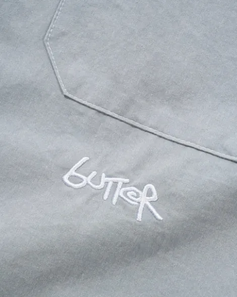 Contrast Stitch S/S Shirt, Blue Grey