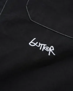 Contrast Stitch S/S Shirt, Washed Black