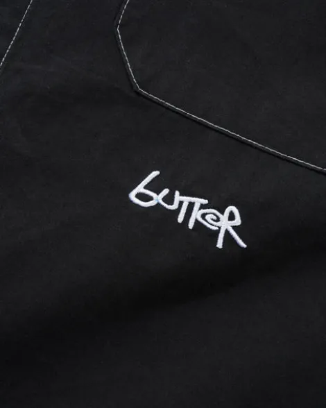 Contrast Stitch S/S Shirt, Washed Black