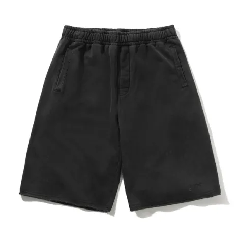 Fleece Shorts, Washed Black