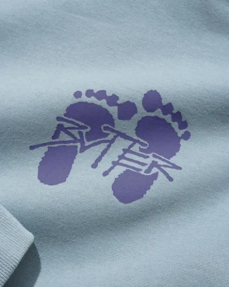 Footprints Pullover Hood, Ice