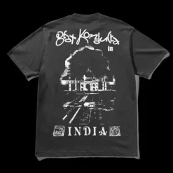 India Tee, Washed Black