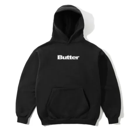 Logo Pullover Hood, Black