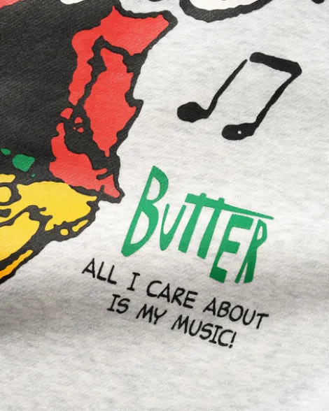 Music Crewneck, Ash