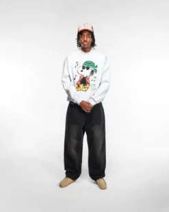 Music Crewneck, Ash