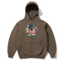 Nimai Zip-Thru Hood, Washed Brown