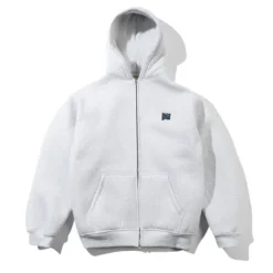 Pile Lined Zip-Thru Hood, Ash