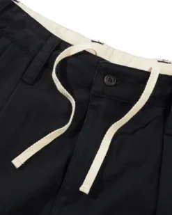 Pleated Trousers, Washed Black