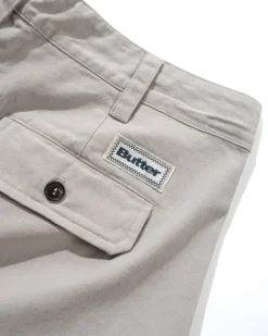 Pleated Trousers, Washed Light Grey