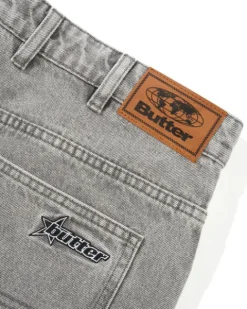 Racer Denim Jeans, Grey Wash
