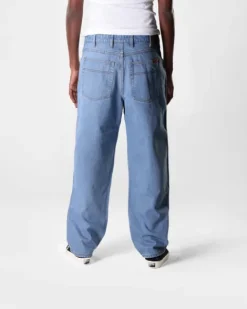 Relaxed Denim Jeans, Washed Indigo