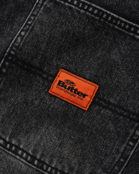 Santosuosso Denim Jeans, Stonewash Black