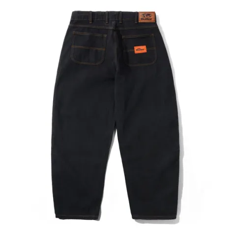 Santosuosso Denim Jeans, Washed Black