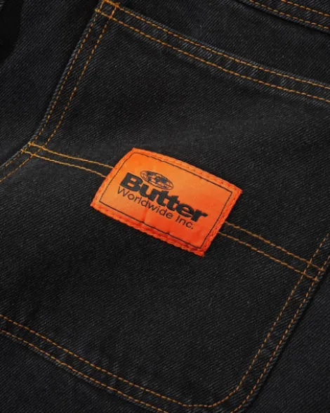 Santosuosso Denim Jeans, Washed Black