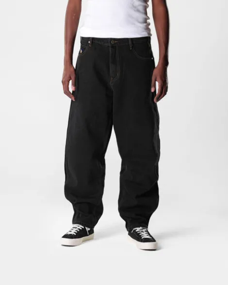 Santosuosso Denim Jeans, Washed Black