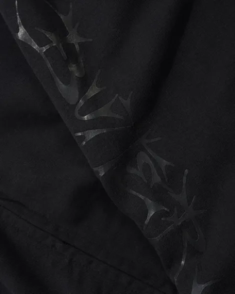 Scrawling Zip-Thru Hood, Washed Midnight