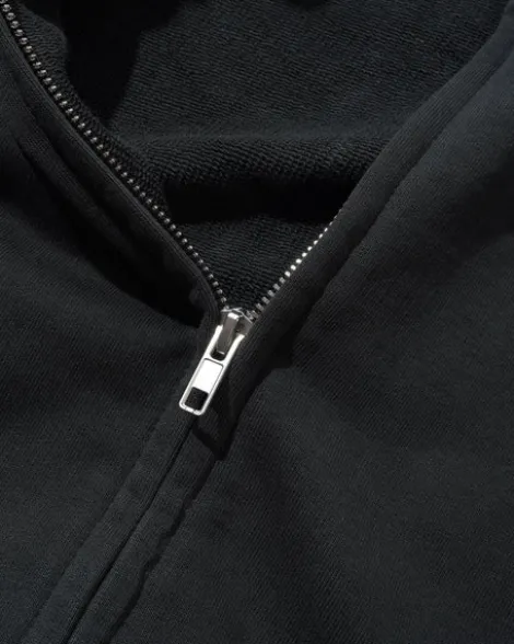 Scrawling Zip-Thru Hood, Washed Midnight