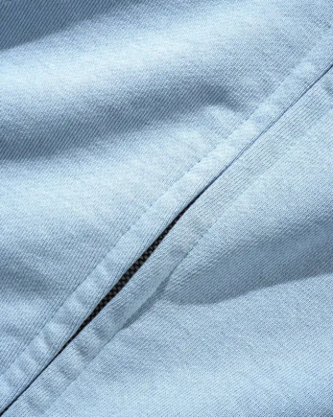 Scrawling Zip-Thru Hood, Washed Ocean
