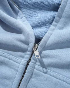 Scrawling Zip-Thru Hood, Washed Ocean