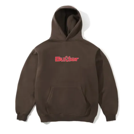 Smashed Logo Pullover Hood, Brown