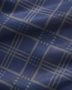 Tricot Jacket, Navy Plaid