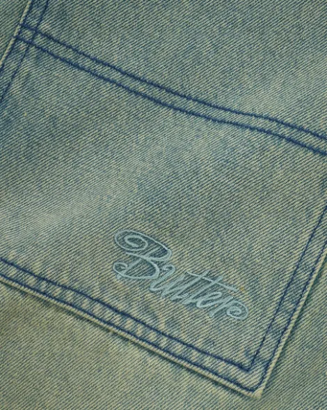 Trim Denim Jeans, Sunfade Blue