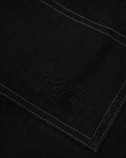 Trim Denim Shorts, Rinsed Black