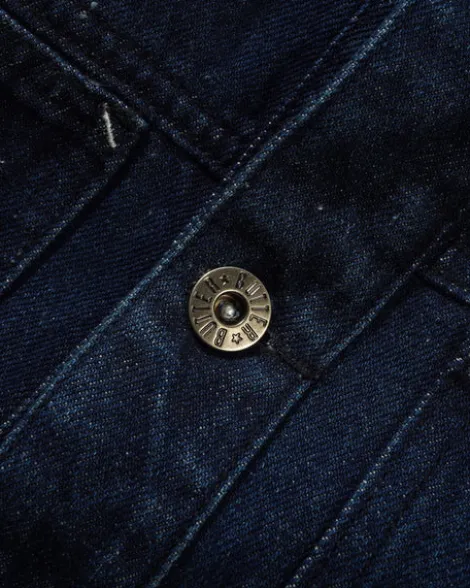Trucker Denim Jacket, Dark Blue