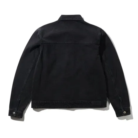 Trucker Denim Jacket, Washed Black
