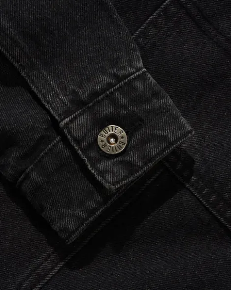 Trucker Denim Jacket, Washed Black