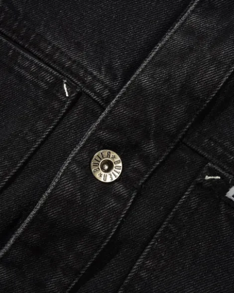 Trucker Denim Jacket, Washed Black