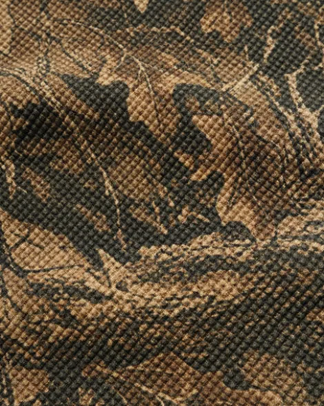 Waffle L/S Top, Forest Camo