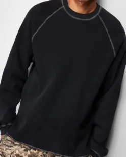 Waffle L/S Top, Forest Camo