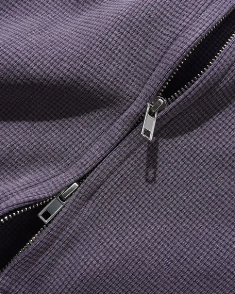 Waffle Zip-Thru Hood, Urchin Overdye