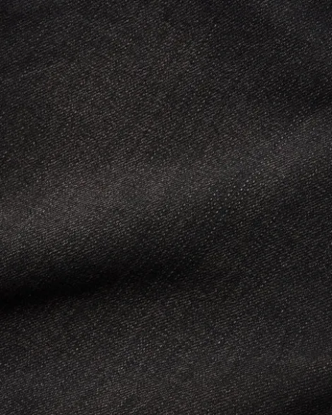 Wide Cut Denim Jeans, Tinted Black