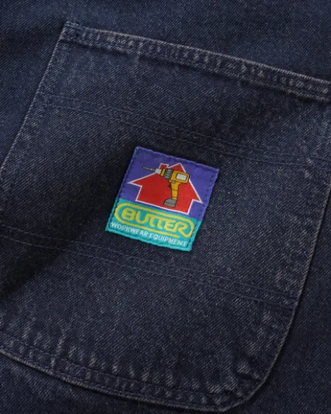 Work Shorts, Distressed Tinted Indigo